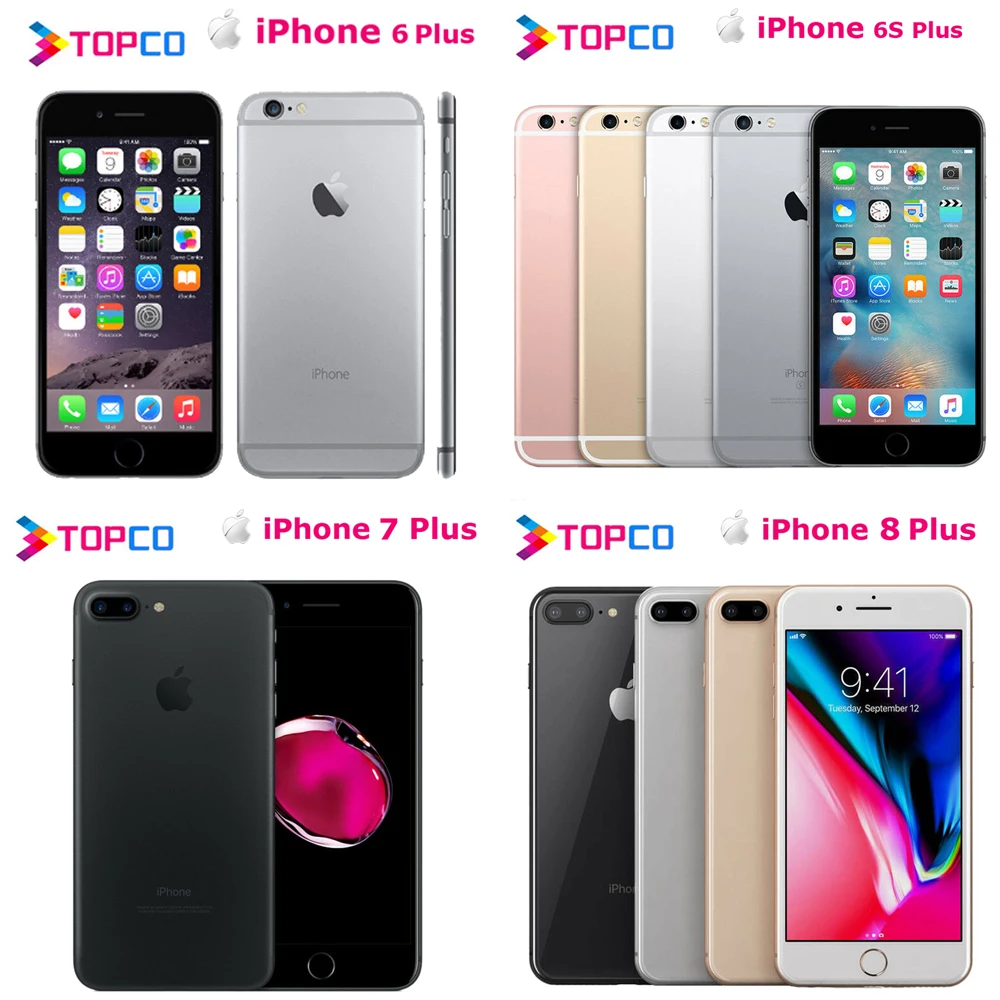 Apple Iphone 6 Plus Iphone 6s Plus Iphone 7 Plus Iphone 8 Plus Original 4g Rom 16gb 32gb 64gb 128gb 256gb Cell Phone Iphone Aliexpress Cellphones Telecommunications