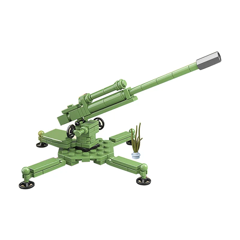 DIY Военная серия Cannon An ti самолет пистолет строительные блоки солдат оружие Наборы