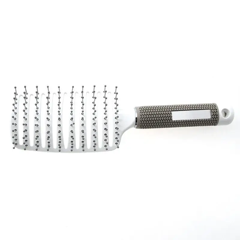 Hair Scalp Massage Comb Hairbrush Bristle Nylon Women Wet Curly Detangle Hair Brush for Salon Hairdressing Styling Tools