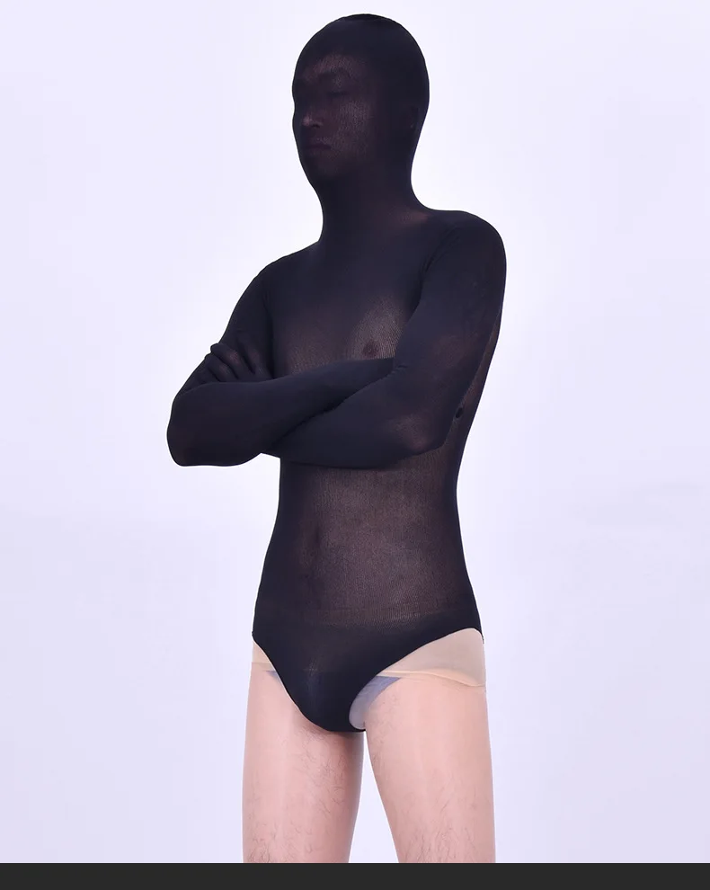 Ecoosexy Unisex 80d Seamless Five Fingers Long Sleeve Bodysuit Half Coat Zentai One Piece Tights Diy Any Cut Bodystocking Catsuit Leotard -Zentai shop online Hdc708ee46ccf4faa921a7d3b71ef2dfaN.jpg
