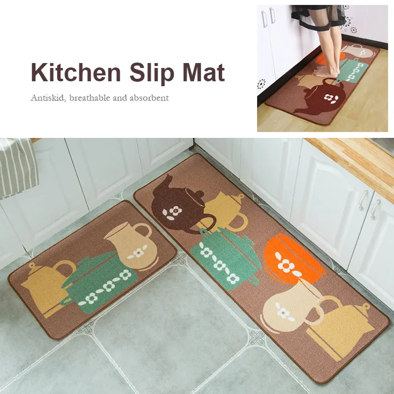 Ковер с рисунком ComfortableSoft 40X60+ 40X120 см полиэстер 2 шт./компл. Non-Slip Кухня Гостиная зима