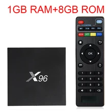 FFYY-X96 ТВ-приставка Amlogic S905X четырехъядерный 2,4 ГГц WiFi HDMI 2,0 USB 2,0 AV LAN TF слот для карты 1 Гб ram 8 Гб rom телеприставка