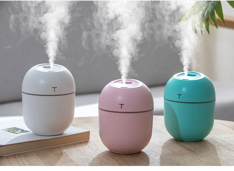 Mini Humidificateur D'air Ultrasonique 220ml, Diffuseur D'huile