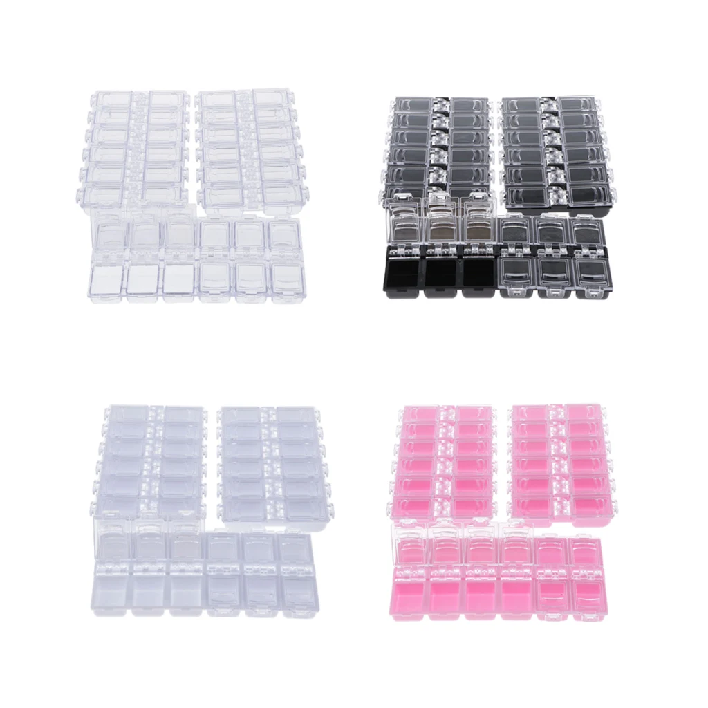 

3Pc 12 Grids Plastic Organizer Container Storage Box for Jewelry Beads