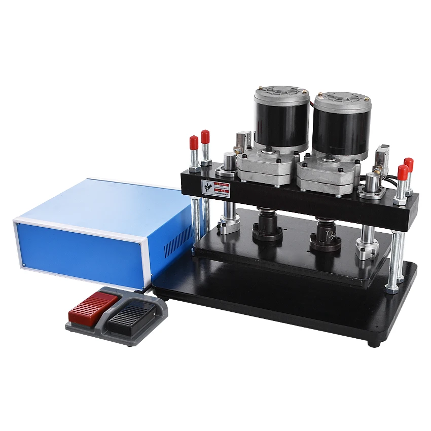 Leather Press Machine Steel Electric Die Cutting Flattening Machine Small Die Cutter Punching Pressure Cutting Tool 220V/110V