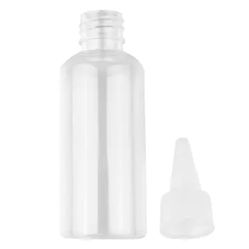 

30pcs 20pcs Transaprent Pointed Lids Refillable Bottles Lightweight Bottle Storage Container 60ML Liquid Pigment Cosmetic