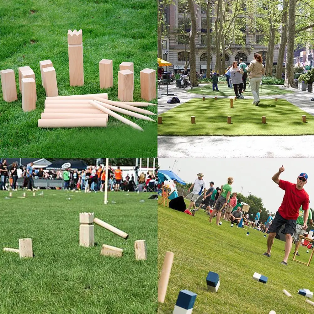 1 Набор деревянных игр для отдыха на лужайке, игрушки для KUBB, спортивные игры на открытом воздухе, набор игрушек, король и солдат, игрушки для газонов, отдых