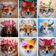 

GATYZTORY 60x75cm Frame Diy Painting By Numbers Kit Flower Animal Wall Art Picture By Numbers Coloring By Numbers For Home Decor