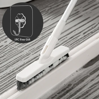 

Telescopic Floor Cleaning Brush Long Handle Tiles Corner Wall Mop Bristles Brush Free Rotation Bathroom Household Tools