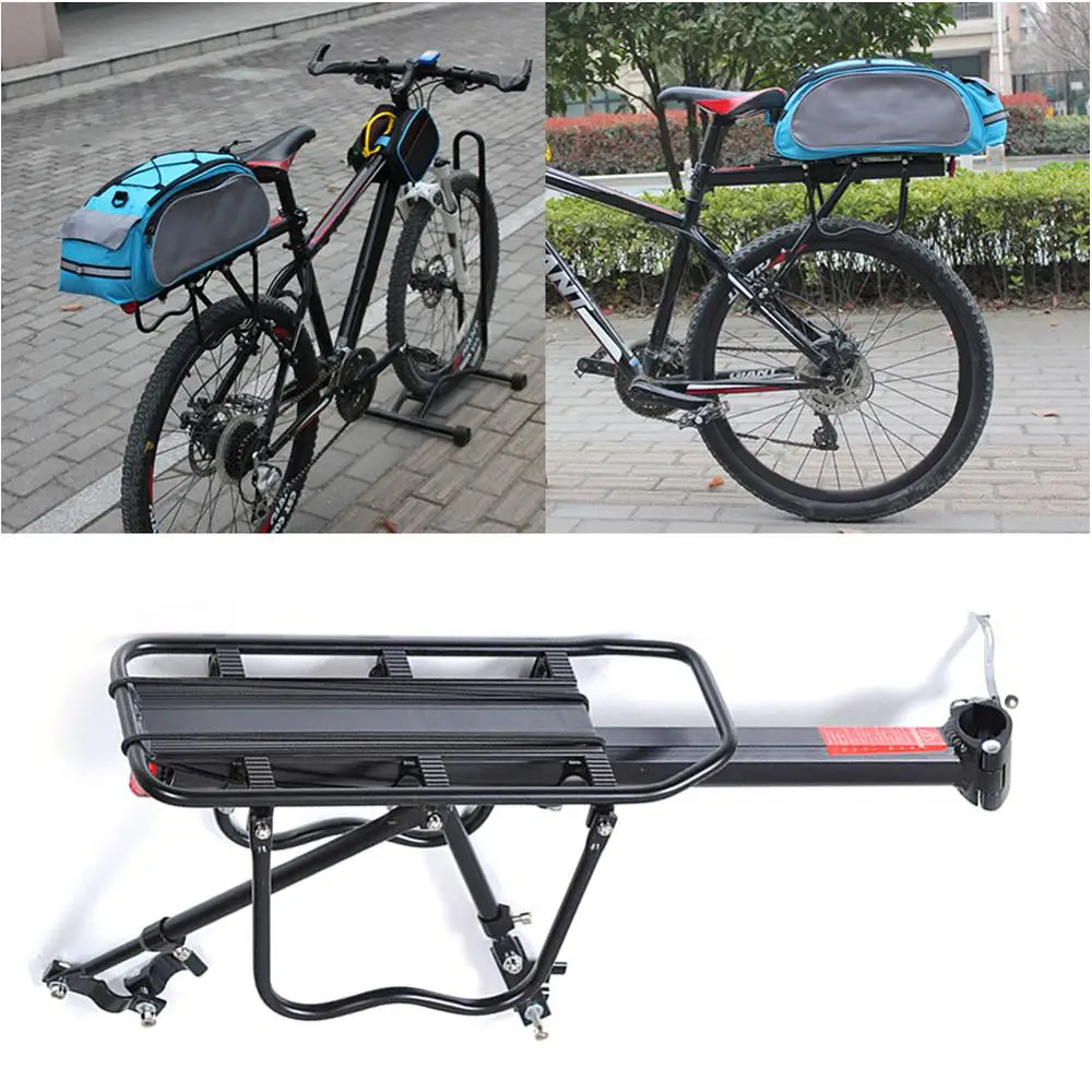 Alloy Bicycle Bike Rear Rack Pannier Seat Carrier Bag Luggage Cycle Mountain 