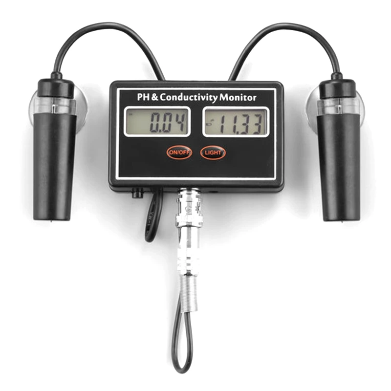

Eu Plug, Online Ph & Ec Conductivity Monitor Meter Tester Atc, Water Quality Real-Time Continuous Monitoring, for Aquarium, Pond