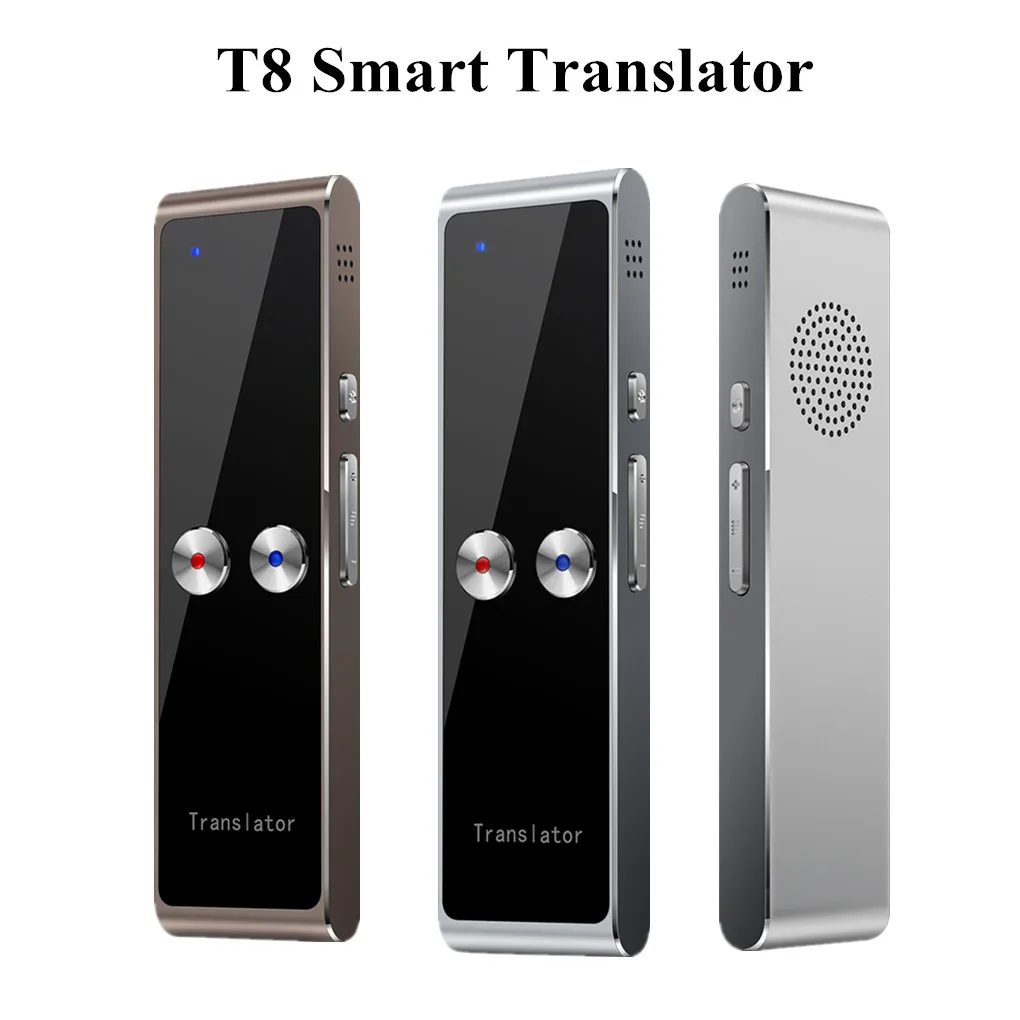 

Portable T8 Smart Voice Speech Translator Two-Way Real Time 68 Multi-Language Translation For Learning Travelling Business Meet