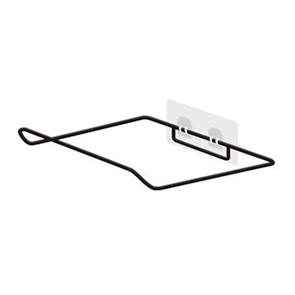 Black Punch-free Washstand Washbasin Stand Kitchen Storage Shelf Wall Mounted Rack for Bathroom Kitchen - Цвет: Black