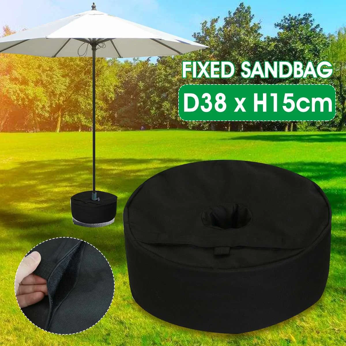 Round Weight Sand Bags Umbrella Base Stand Tent Leg Weighted Outdoor Sun Shelter Fixed Sandbag Camping Tool Accessories Patio Umbrellas Bases Aliexpress
