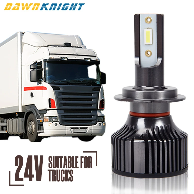 2PCS 24V Led Bulb For Light Truck H4 H7 H1 H3 H11 6000K Led 24V Truck Low Beam High Beam Led Headlight Truck Light Only For 24V