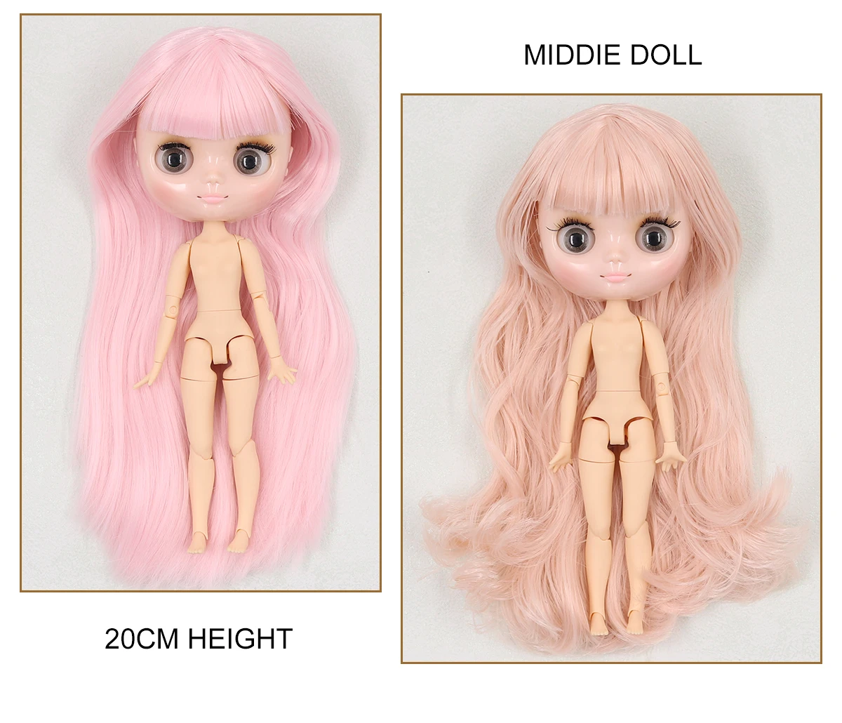 Middie Blythe Doll with Pink Hair, Tilting-Head & Custom Jointed Body 1