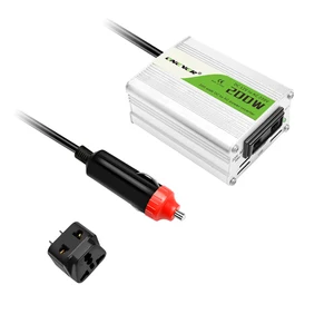 Автомобильный преобразователь напряжения, 200 Вт, USB зарядное устройство 12 В постоянного тока в переменный ток 220 В с выходом USB 5 В, цифровая камера - изображение