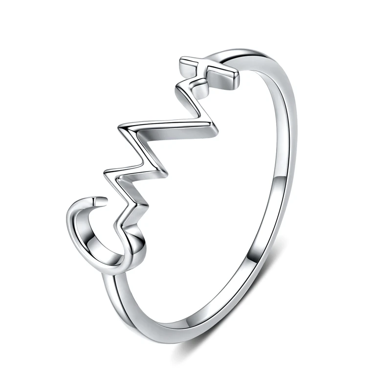 WOSTU Новинка 925 пробы Серебряное Мерцающее Кольцо на палец для женщин модное Оригинальное ювелирное изделие подарок FB7649