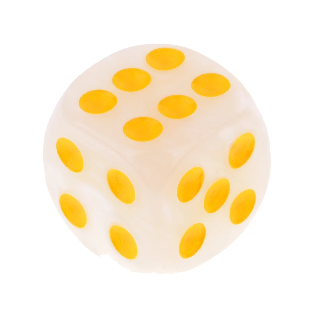 50Pc/Pack Dotted Dice Table Game Die 16mm Dotted for Party Role Playing Game  Parties Board Game Dices Polyhedral Dice 