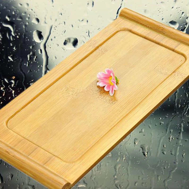 Bamboo Tea Trays Kung Fu Tea Accessories Tea Tray Table With Drain Rack Home Saucer Tool