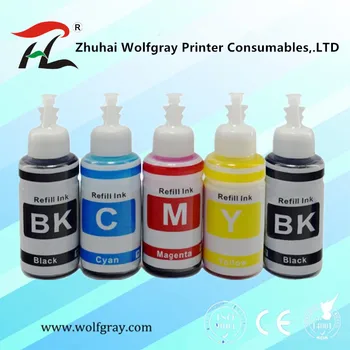 

YI LE CAI Compatible dye ink kits for Epson printer L100 L110 L120 L132 L210 L222 L300 L312 L355 L350 L362 L366 L550 L555 L566
