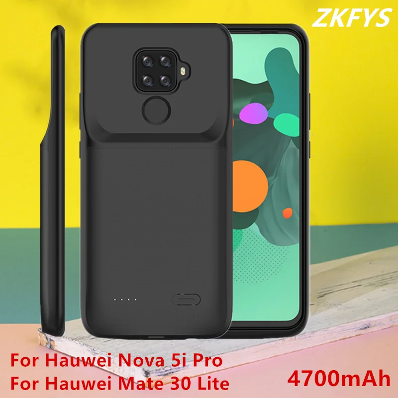 4700 мАч чехол питания для Hauwei mate 30 Lite запасная батарея чехол для зарядки s для Hauwei Nova 5i Pro power Bank крышка зарядного устройства