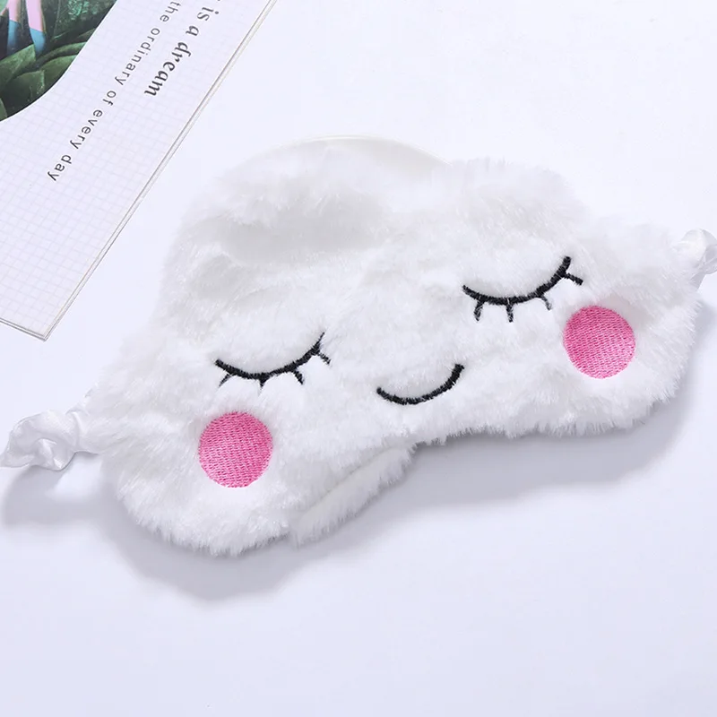 Маска для сна CuteCrow Fox Единорог мультяшная накладка на глаза маска плюшевая