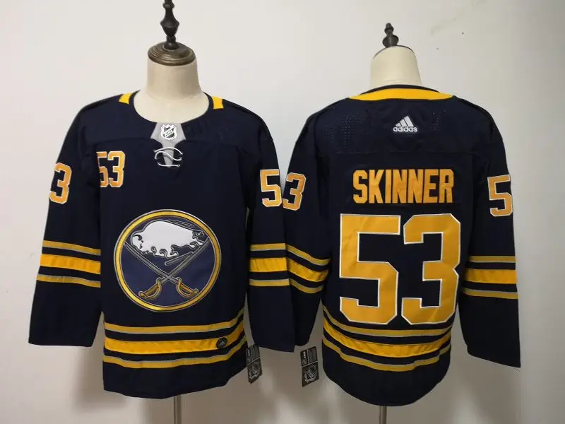 Все сшитые мужские майки Buffalo Jack Eichel Rasmus Dahlin Jeff Skinner - Цвет: Коричневый