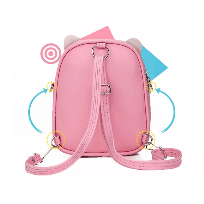 Новинка; стильный Детский рюкзак с блестками для девочек; милая сумка через плечо с заячьими ушками; подарок