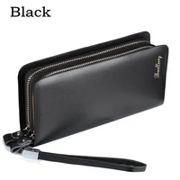 Baellerry Leather Wallet Men Clutch Bag High-capacity Double Zipper Multi-function Card Coin Purse Cartera Hombre 2