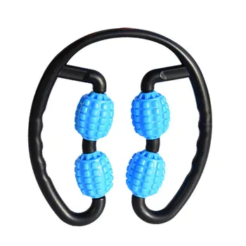 

360 degree massager leg muscle relaxation roller ring clamp massage stick Yoga Fitness four rounds