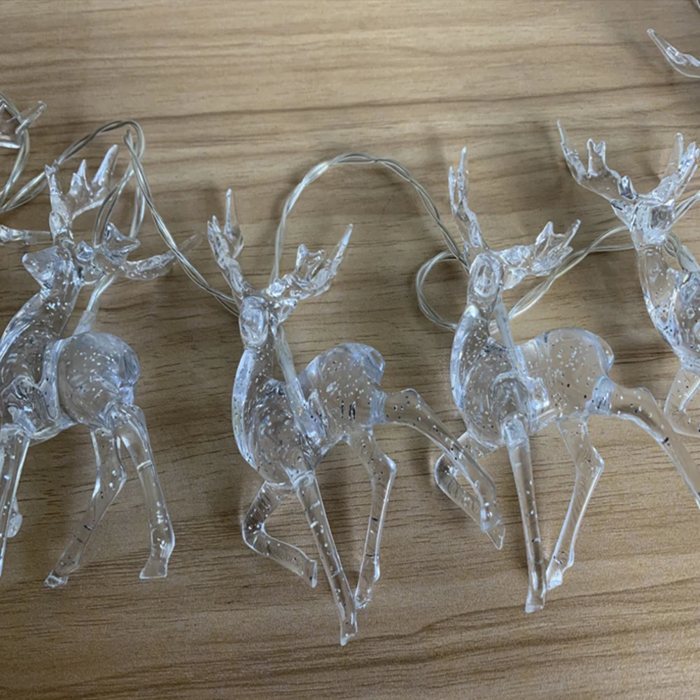 Sika Deer LED String Light Battery Powered Christmas Light for Garland Decoration for New Year on the Window 1.5M 3M