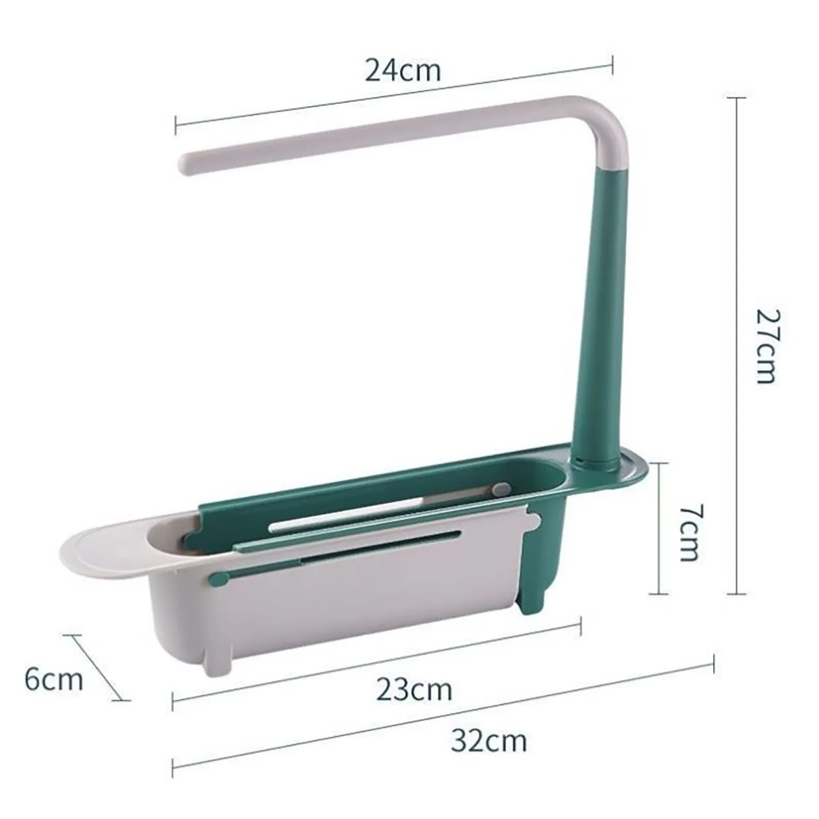 Ripiano telescopico per lavello, organizer per lavelli da cucina, porta sapone e spugna, cestello portaoggetti per lavello, accessori per utensili da cucina_voghion.com