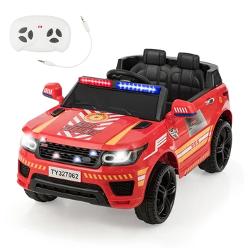 

Kids 12V Electric Ride On Car w/Remote Control Bluetooth Lights/Sounds Red