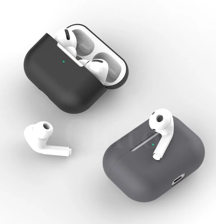 Роскошный цветной мягкий силиконовый тонкий чехол для Airpods, защитный чехол для наушников, противоскользящий чехол для Apple AirPods Pro EarPods противоударный