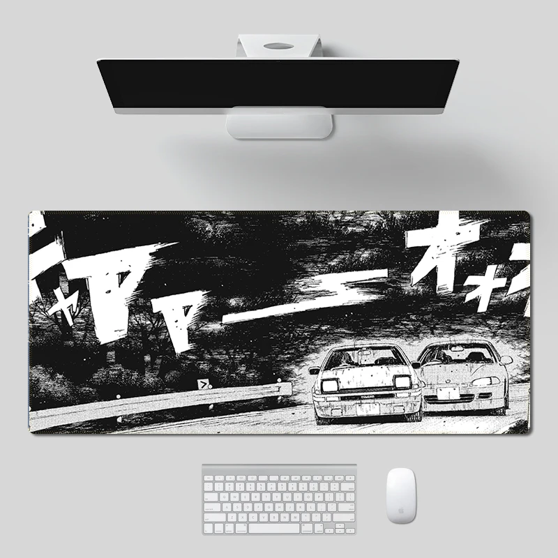 Tapis de souris HD XXL, 90x40cm, impression dessin animé Titanwolf, pour  ordinateur gamer, bord de verrouillage, clavier PC, bureau - AliExpress