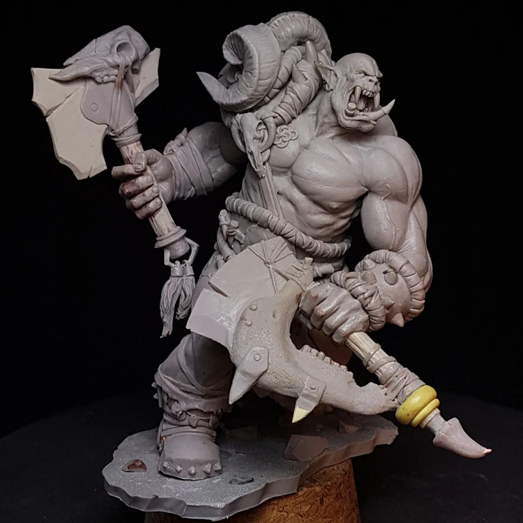 1/24 Science Fiction Theme Orc Warrior персонаж из смолы модель R170 | Игрушки и хобби
