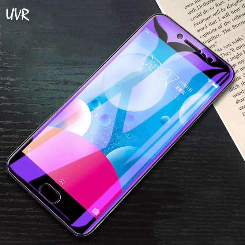 

UVR For VIVO V5 Plus V5Plus V5S Anti-blue Light 2.5D Tempered Glass For VIVO V5 Plus Anti Blue Protective Screen Protector Film