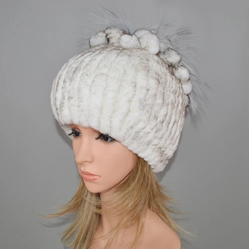 color16 Sombrero De Piel De Conejo Natural Caliente Hecho A Mano Boinas Para Mujer Gruesa catida Gorro Invierno Peaky Blinder - Цвет: color16