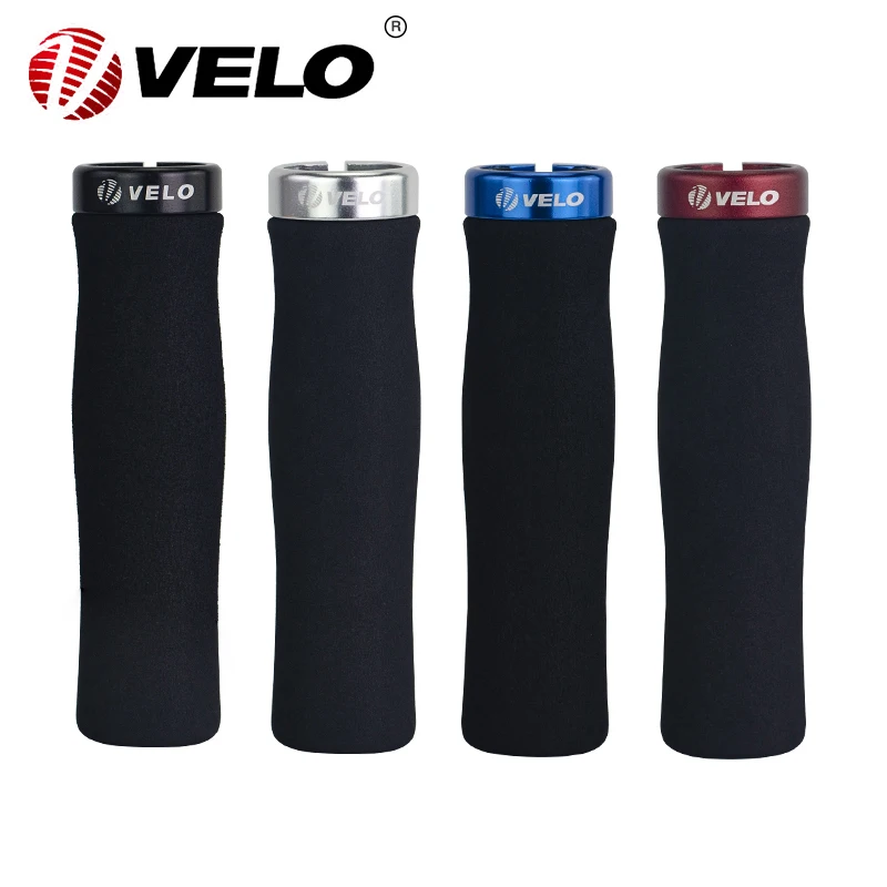 

Genuine Velo Grips Bicycle Handlebar Covers Bar End Non-slip Mountain Folding Bike Sponge Grips Shock Absorbing Lockable Covers