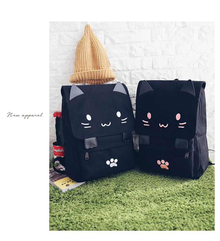 

Backpack schoolbag cute cartoon backpack new dumb cute three-dimensional cat large capacity schoolbag backpack