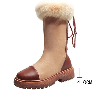 Round Toe Women's Short Boot Lace Up Boots Winter Shoes Woman Luxury Designer Australia Booties Ladies Low Heels booties