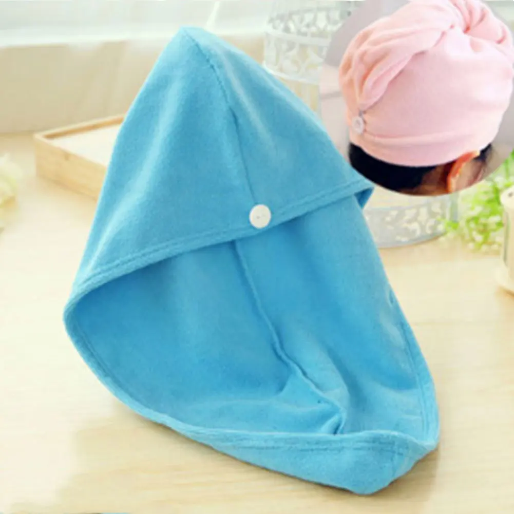 Time Saving Bathing Towl Resuable Practical Microfiber Washable Spa Turban Thickened Drying Hair Cap Shower Water Absorption