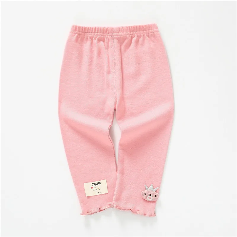 Детская одежда, детские леггинсы, тонкая верхняя одежда на весну и осень, брюки из чистого хлопка для маленьких девочек 0-1-3 лет