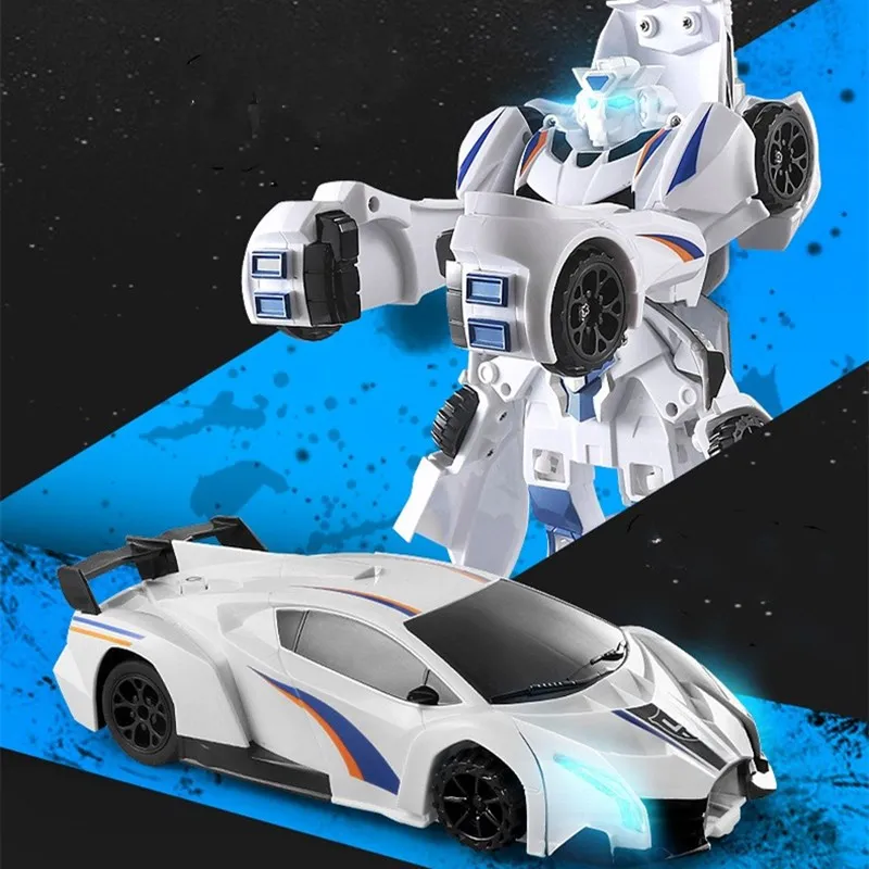 Intelligent RC Combined Deformation Robot 2.4G Singing And Dancing Colorful Sound And Light Electric Remote Control Car Kids Toy 2
