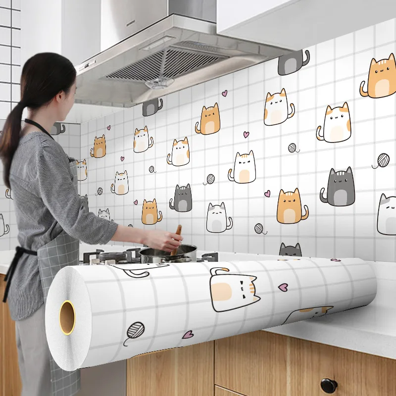 Wokhome Мультяшные обои в современном стиле для кухни рабочего стола