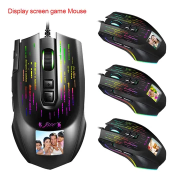 

New J500 Display Game Macro Mouse Multinational Language Drive Can Be Set Free Image and Brand