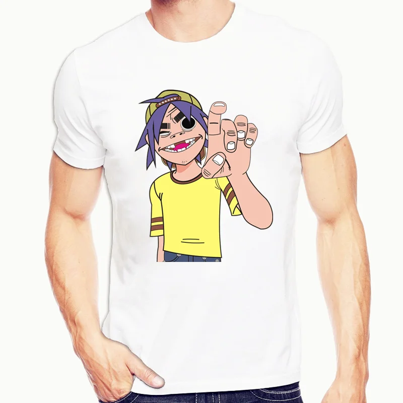 Gorillaz рок группа chakahan Noodle Murdoc Russel футболки для мужчин Harajuku забавная Мужская