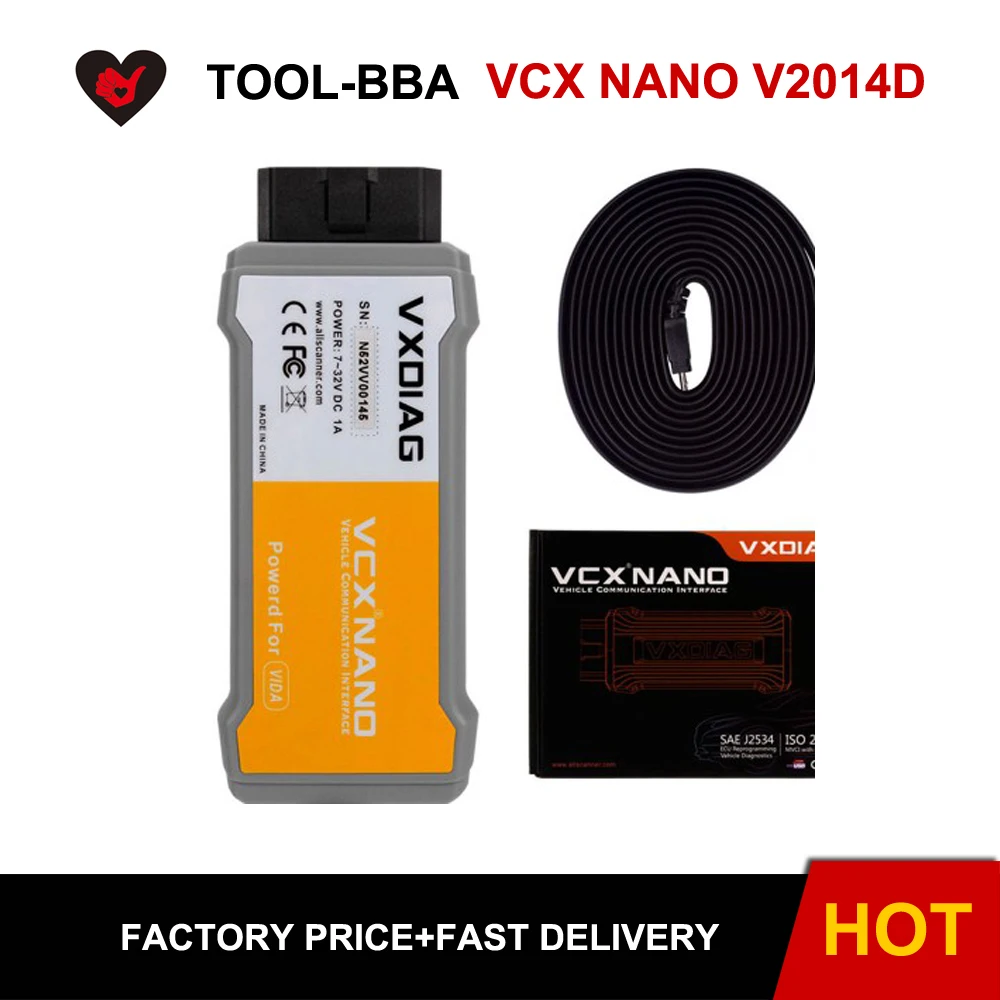 VXDIAG VCX NANO V2014D для Volvo автомобиля диагностический инструмент| |