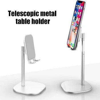 

Phone Desktop Holder for Car/Home/Office Universal Aluminium Alloy Tablet Mobile Phone Desktop Holder Stand Mount Bracket- Black